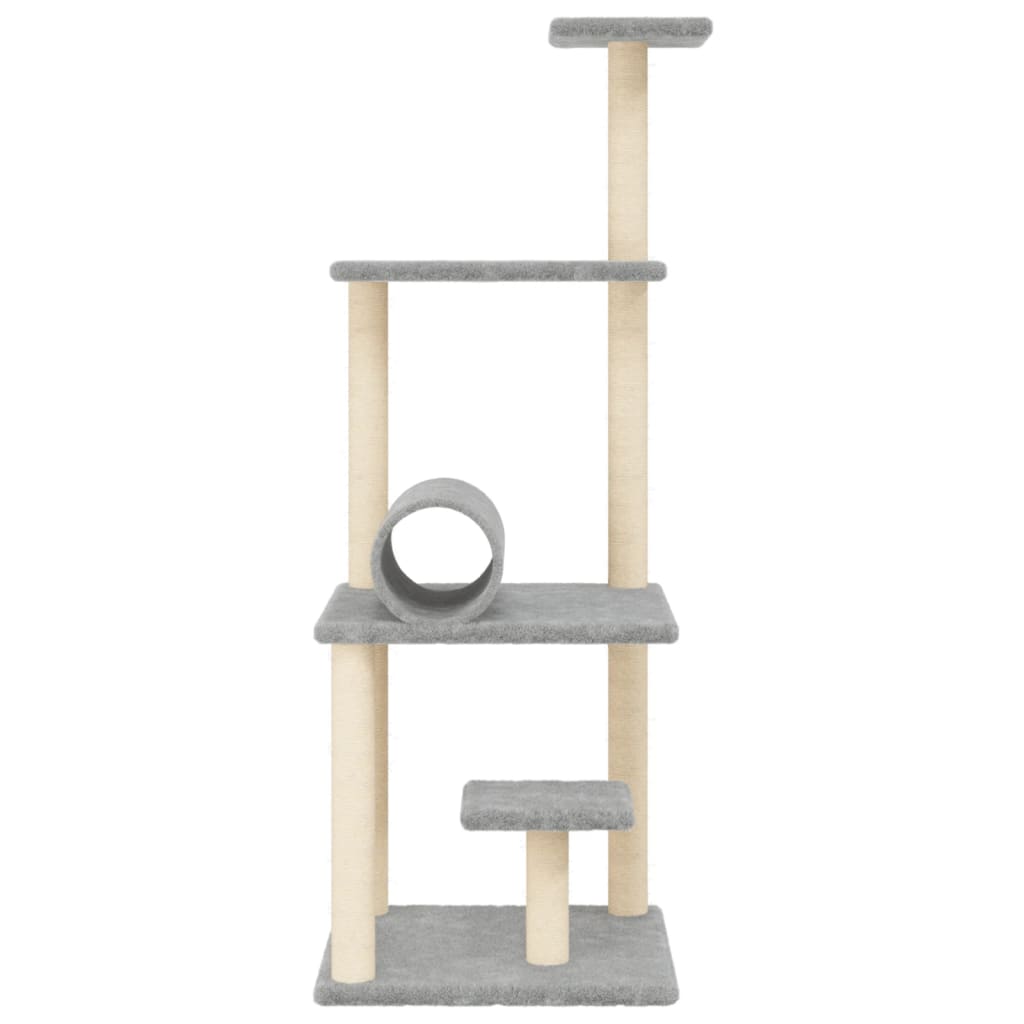 Scratching post with sisal scratching posts light gray 136 cm