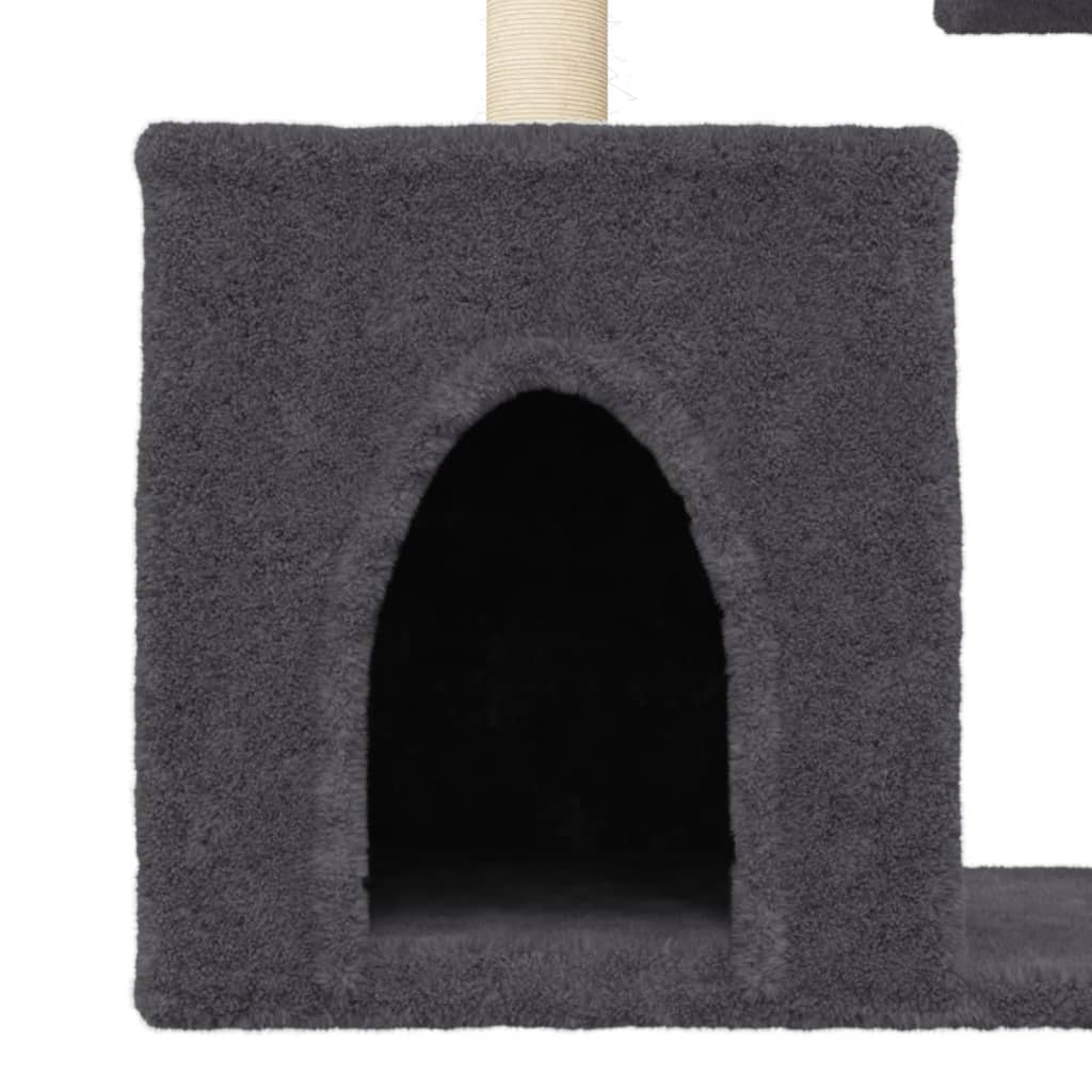 Scratching post with sisal scratching posts dark gray 86 cm