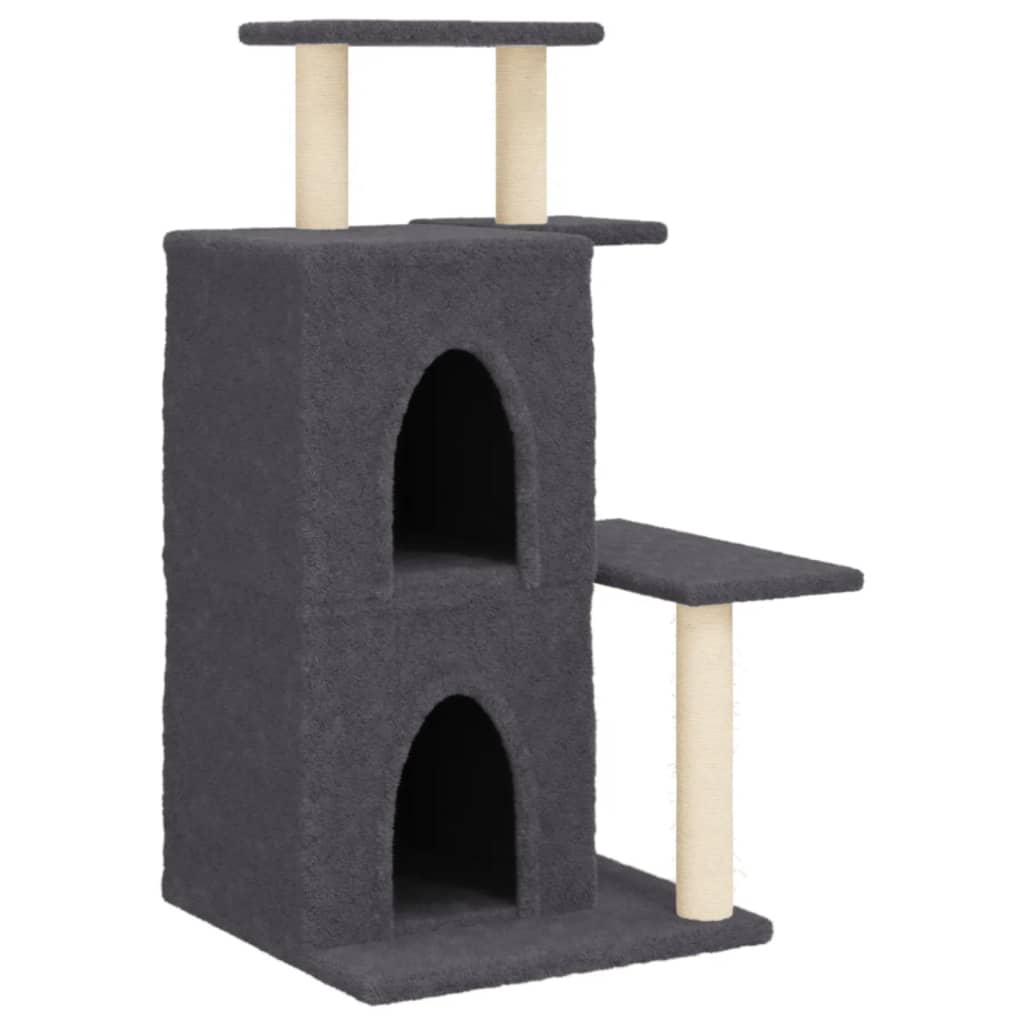 Scratching post with sisal scratching posts dark gray 97 cm