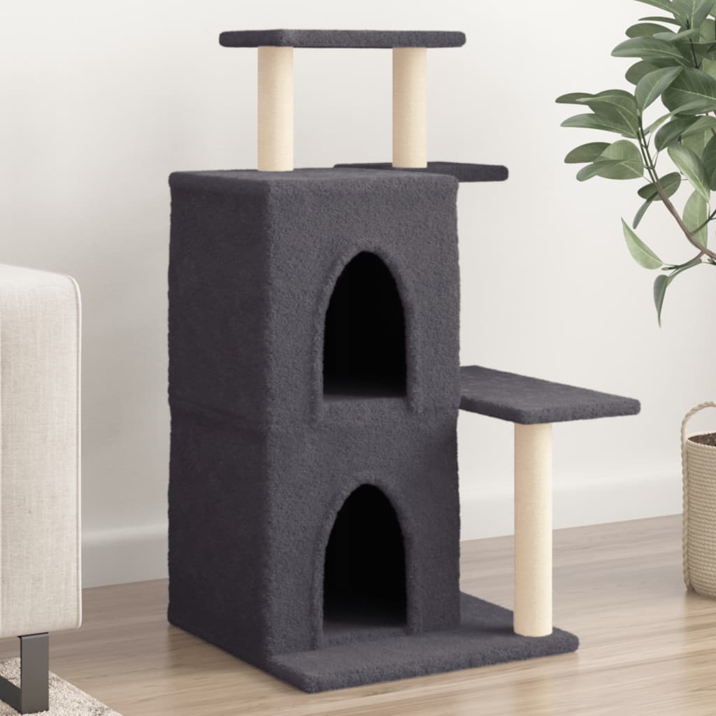 Scratching post with sisal scratching posts dark gray 97 cm