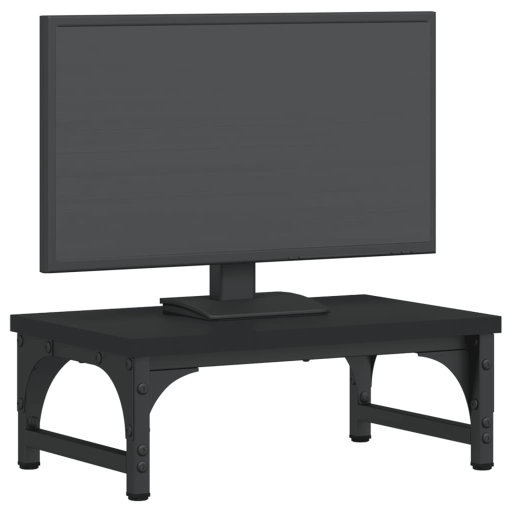 Monitor stand black 37x23x14 cm wood material