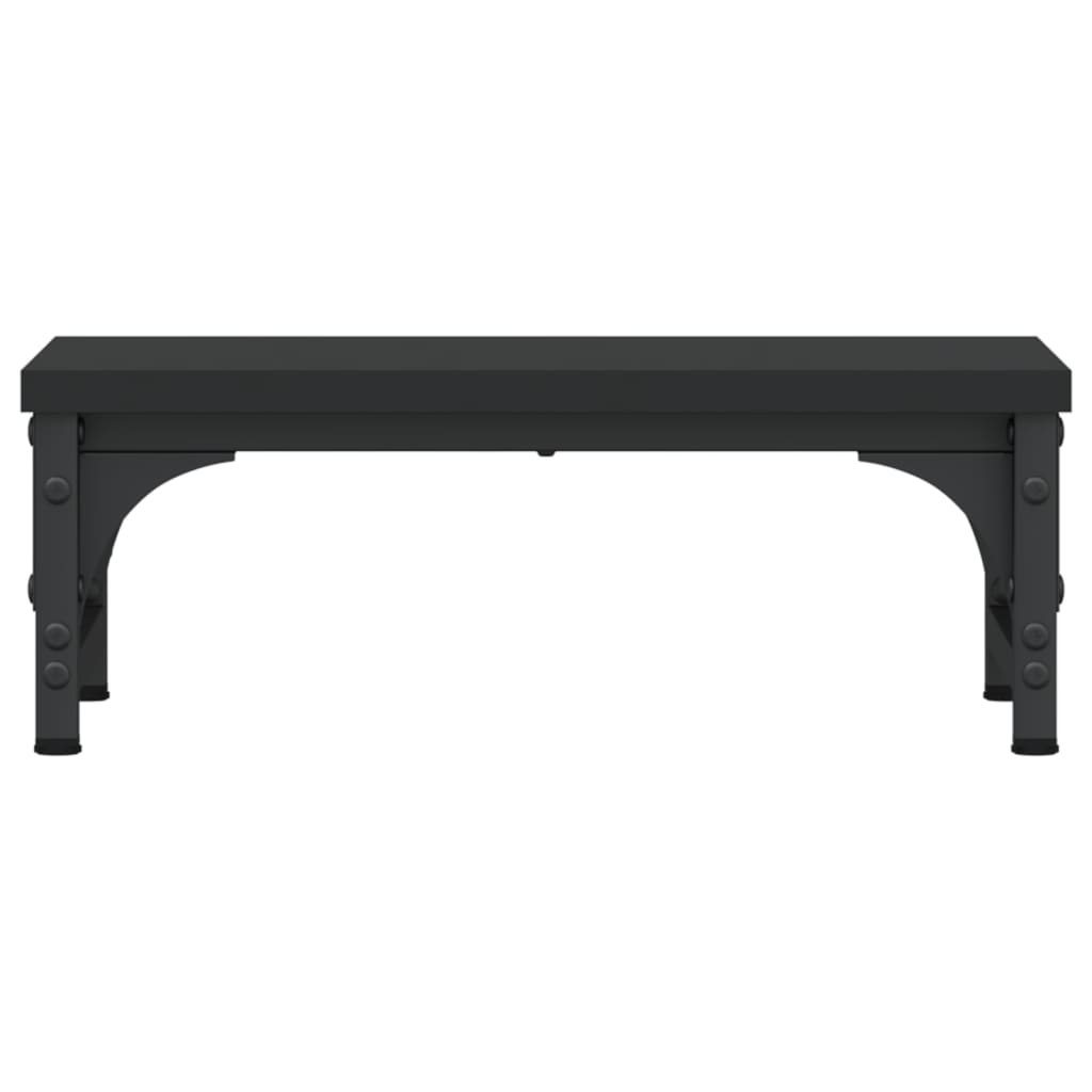 Monitor stand black 37x23x14 cm wood material