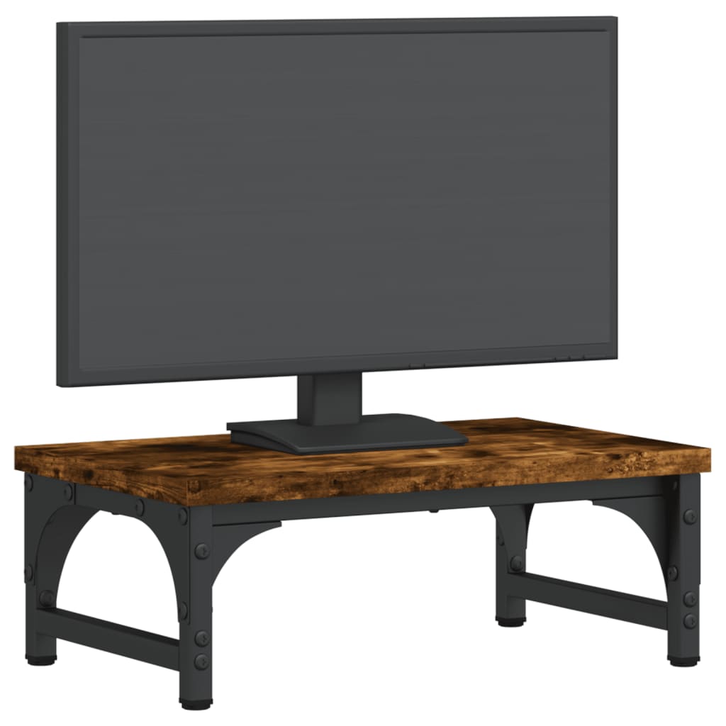 Monitor stand smoked oak 37x23x14 cm wood material