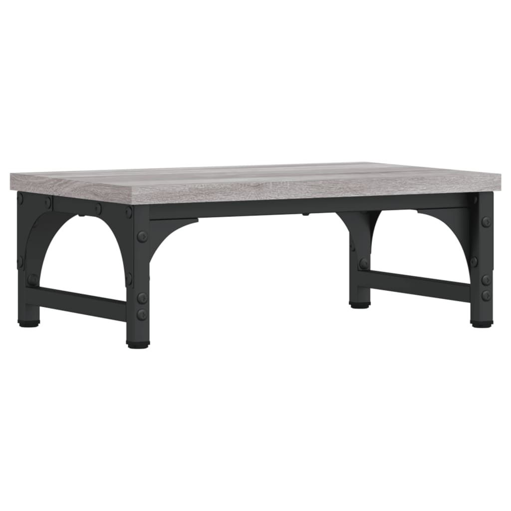 Monitor stand gray Sonoma 37x23x14 cm wood material