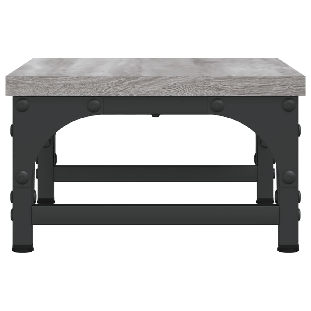 Monitor stand gray Sonoma 37x23x14 cm wood material