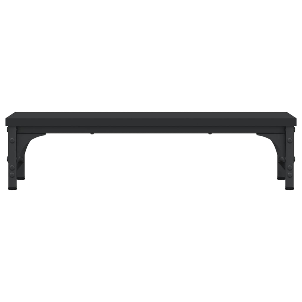 Monitor stand black 55x23x14 cm made of wood