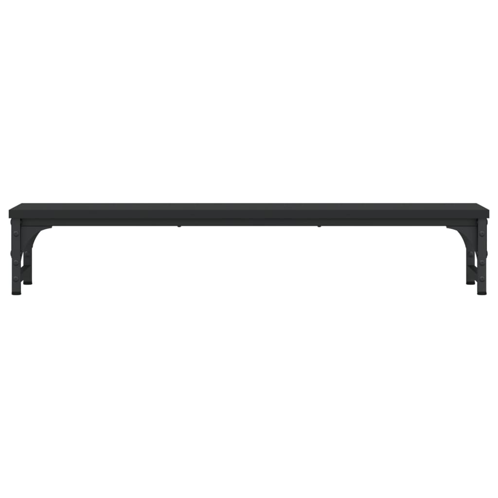 Monitor stand black 85x23x15.5 cm made of wood