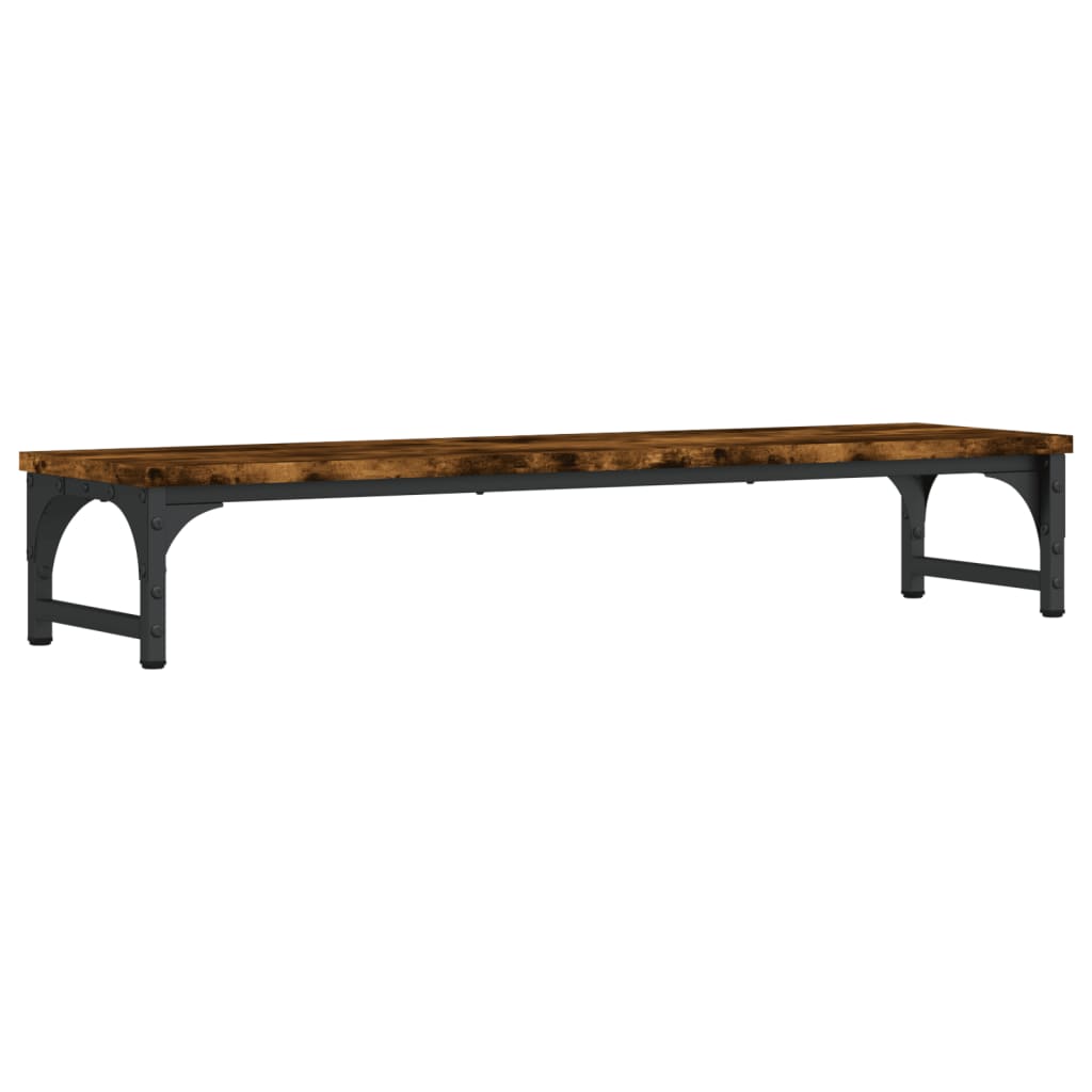 Monitor stand smoked oak 85x23x15.5 cm wood material