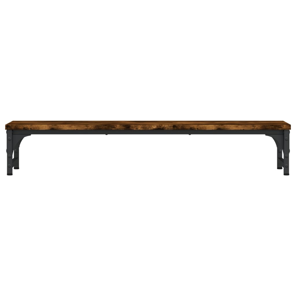 Monitor stand smoked oak 85x23x15.5 cm wood material