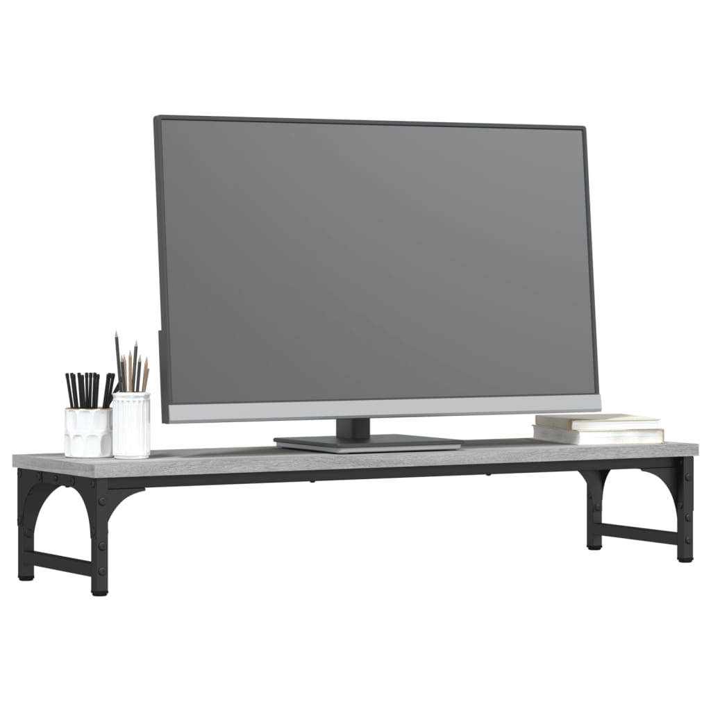 Monitor stand gray Sonoma 85x23x15.5 cm made of wood