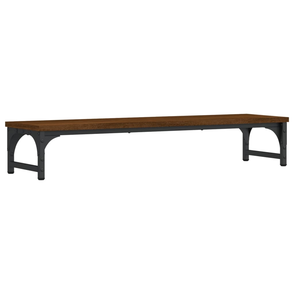 Monitor stand brown oak look 85x23x15.5 cm wood material