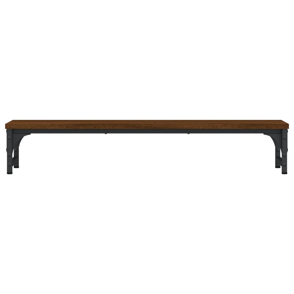 Monitor stand brown oak look 85x23x15.5 cm wood material