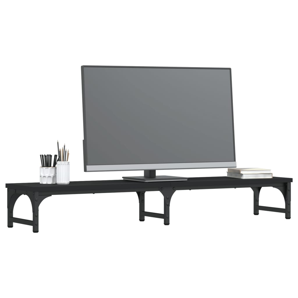 Monitorständer Schwarz 105x23x15,5 cm Holzwerkstoff