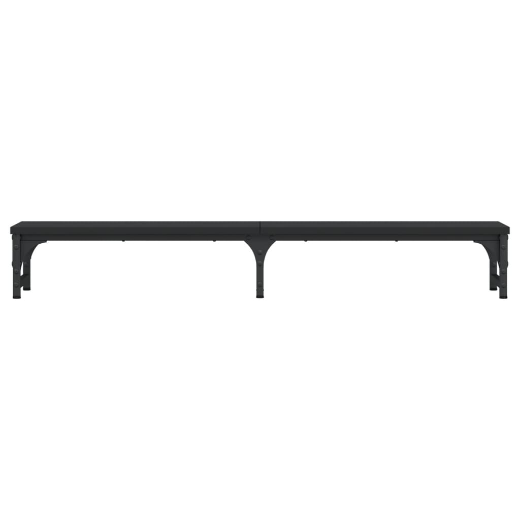 Monitor stand black 105x23x15.5 cm made of wood