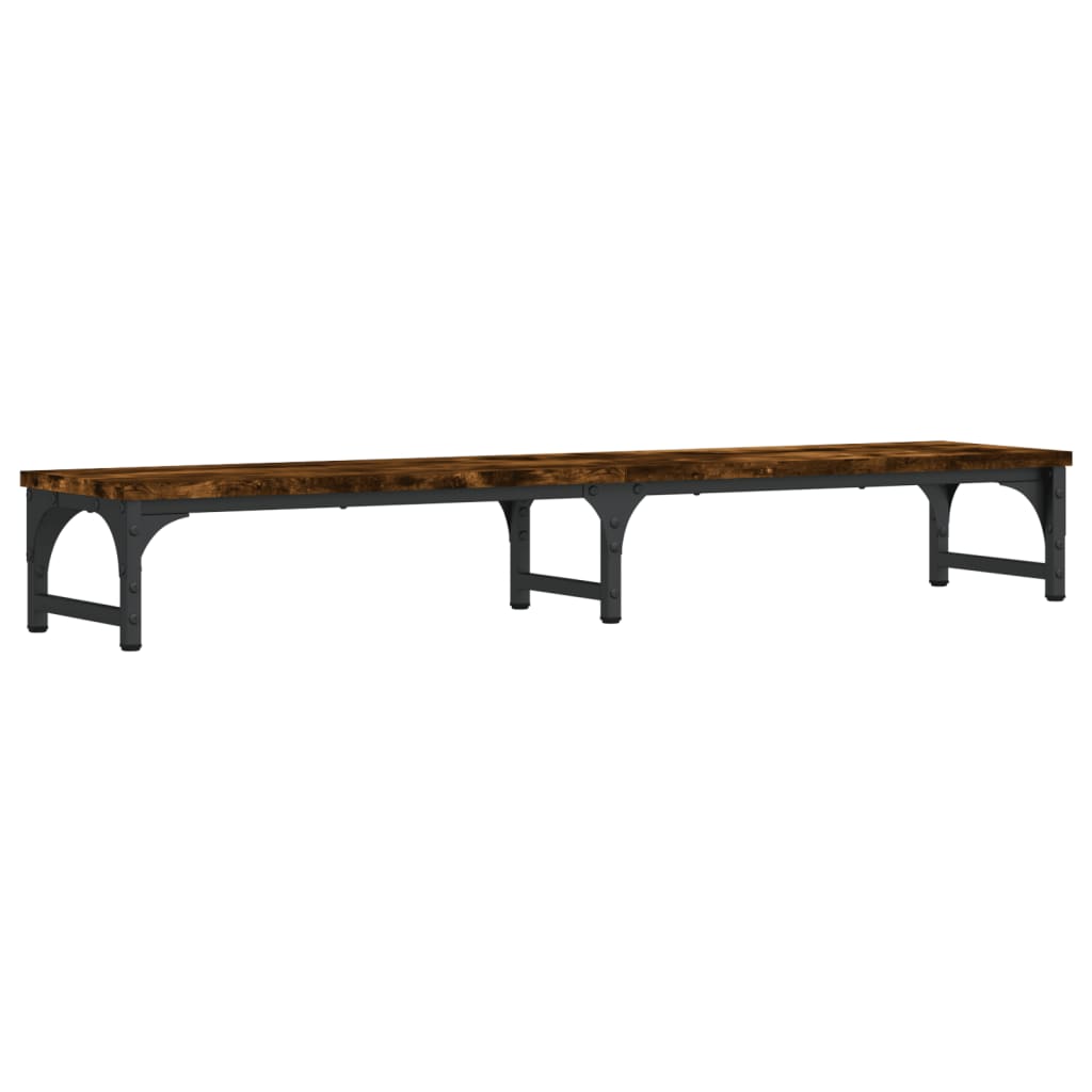 Monitor stand smoked oak 105x23x15.5 cm wood material