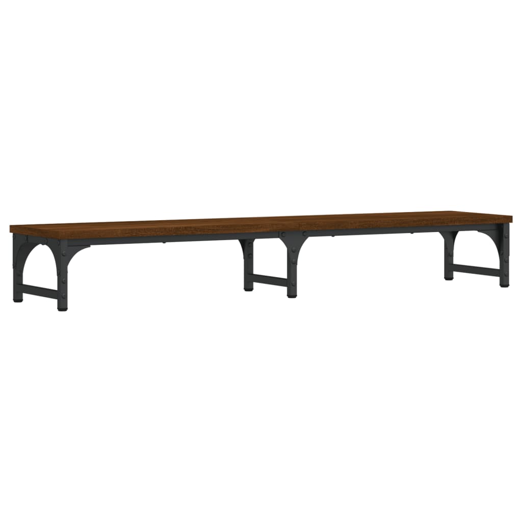 Monitor stand brown oak look 105x23x15.5 cm wood material