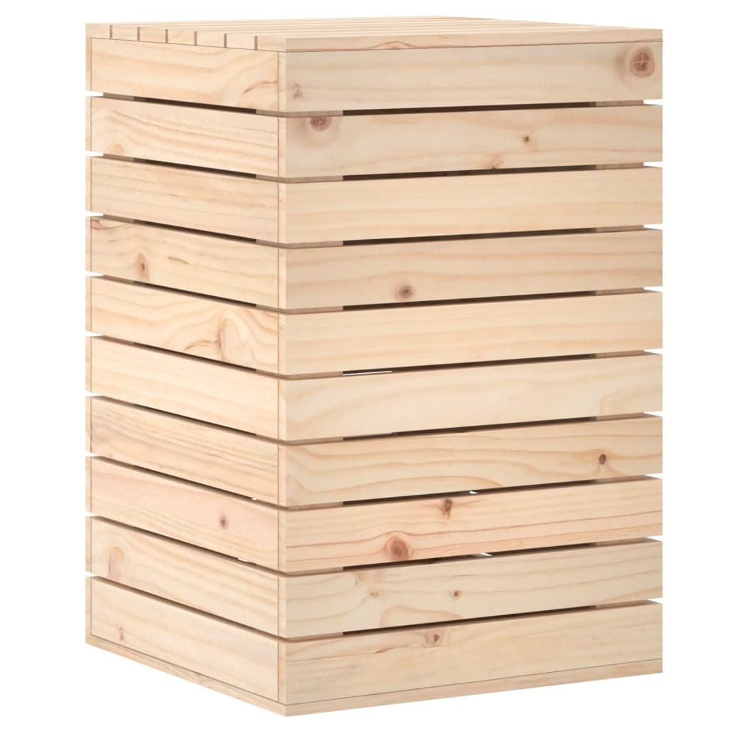 Laundry chest 44x44x66 cm solid pine wood