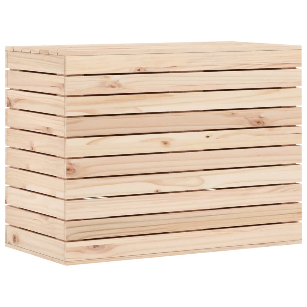Laundry chest 88.5x44x66 cm solid pine wood