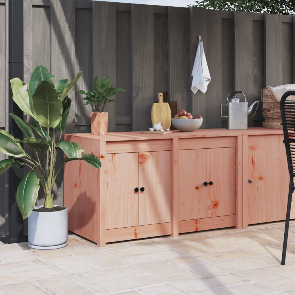 Outdoor kitchen cabinet 106x55x64 cm solid Douglas fir wood