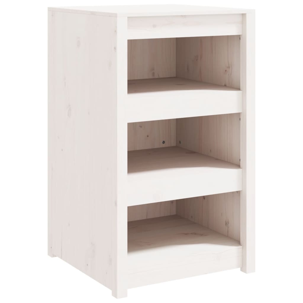 Outdoor kitchen cabinet white 55x55x92 cm solid pine wood