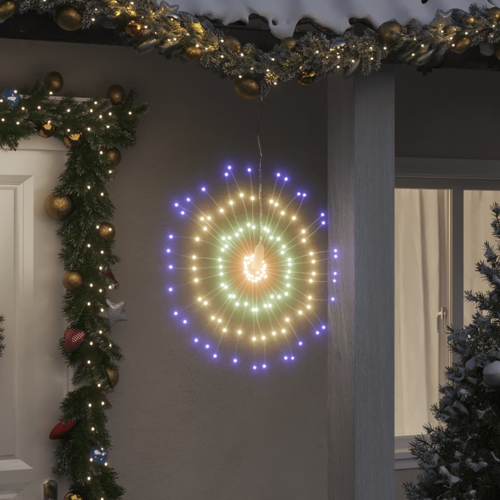 Weihnachtsbeleuchtungen Feuerwerk 4 Stk. 140 LEDs Mehrfarbig