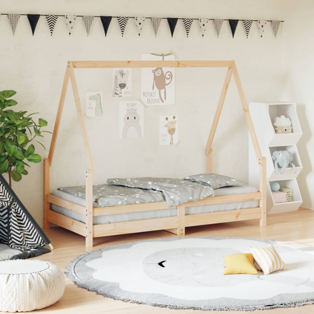 Children's bed 80x160 cm solid pine wood