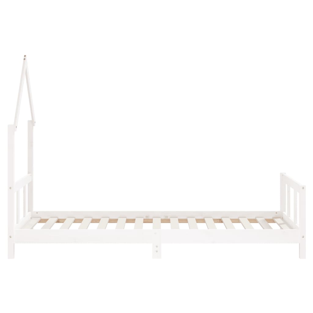 Children's bed white 90x190 cm solid pine wood