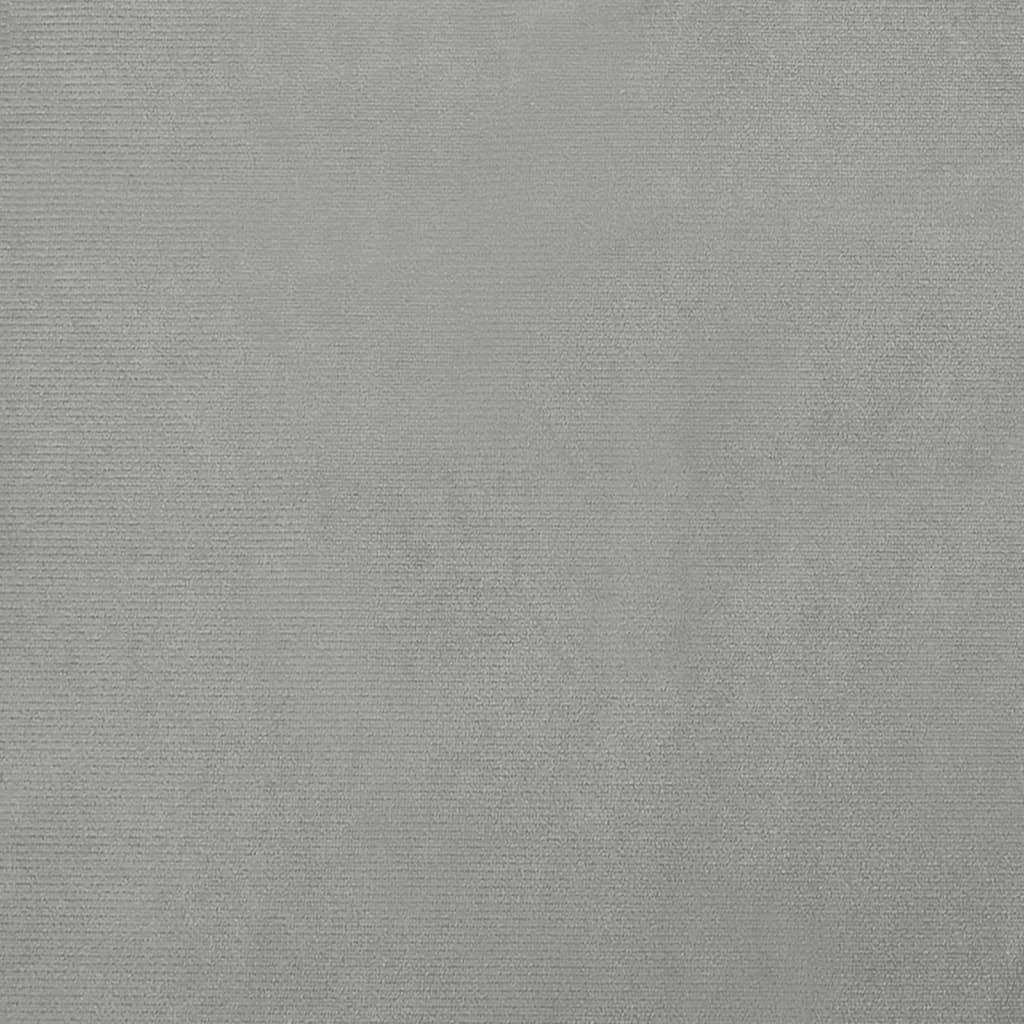 Children's sofa light gray 50x40x26.5 cm velvet