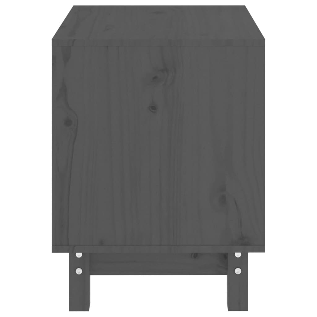 Dog kennel gray 50x40x52 cm solid pine wood