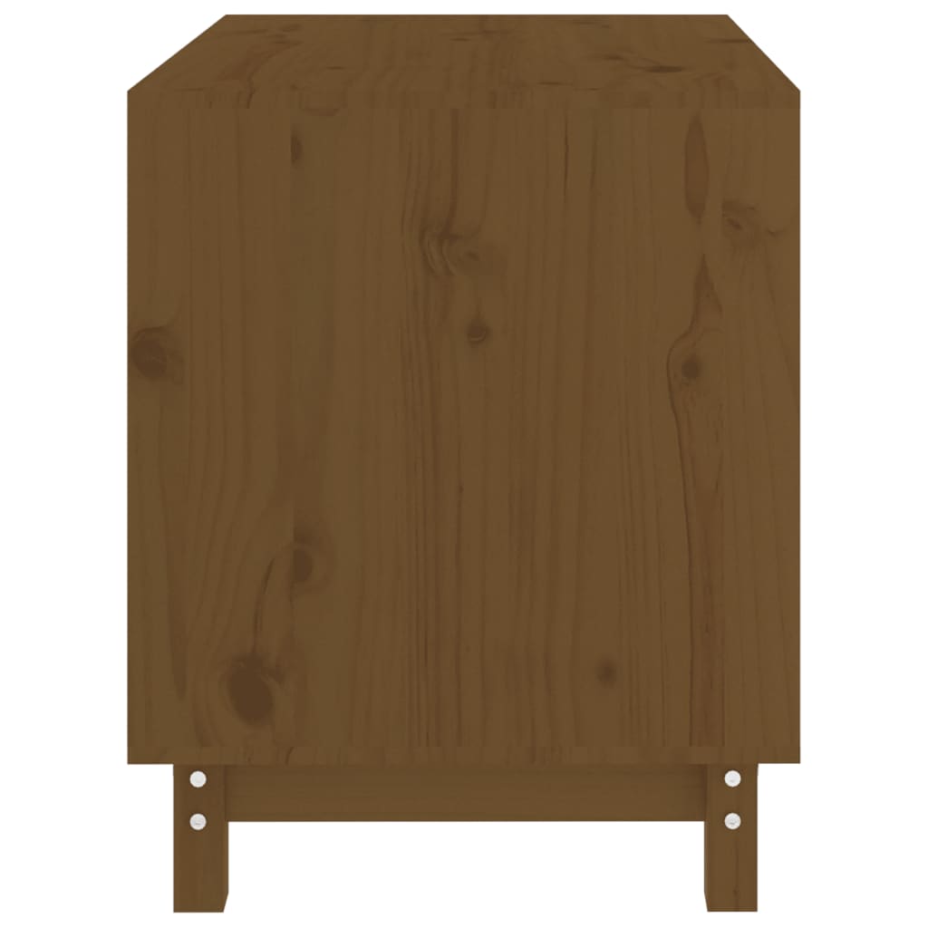 Dog kennel honey brown 70x50x62 cm solid pine wood