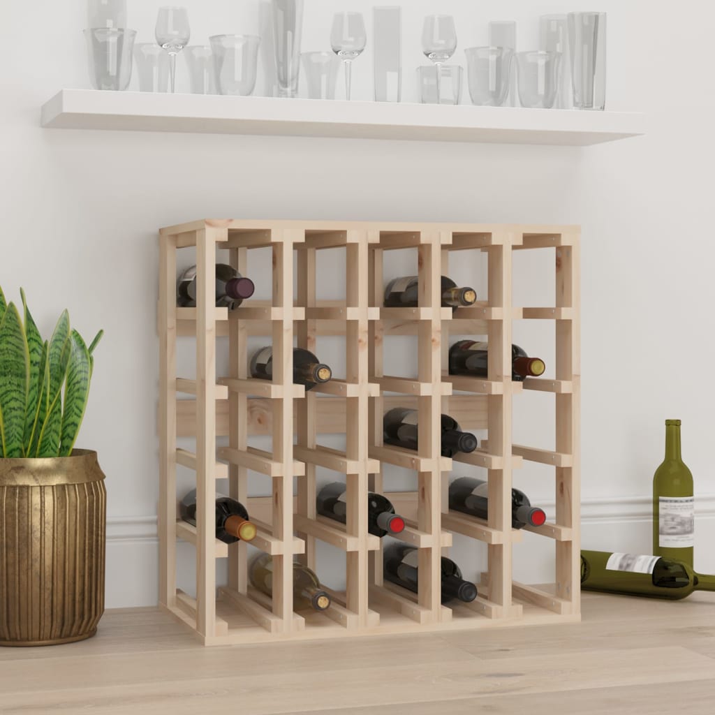 Wine rack 58.5x33x60.5 cm solid pine wood