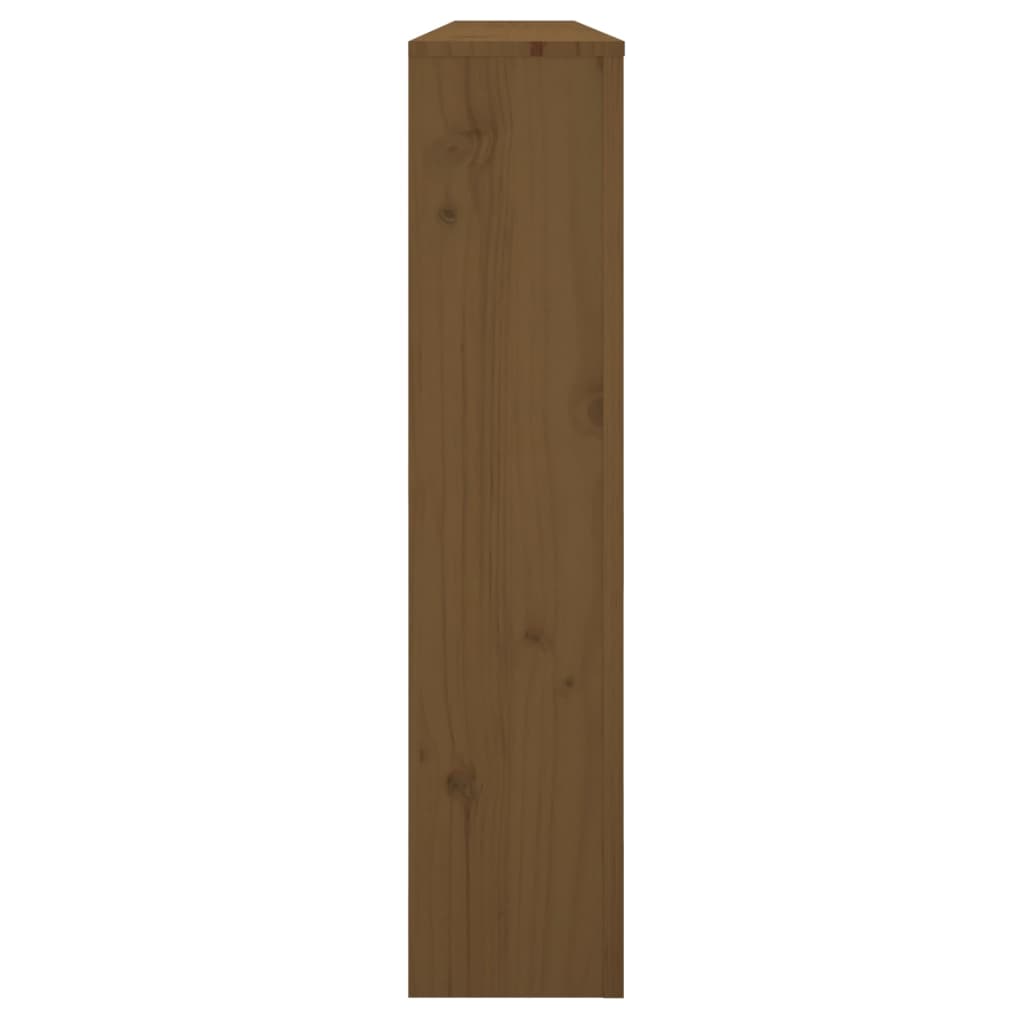 Radiator cover honey brown 169x19x84 cm solid pine wood