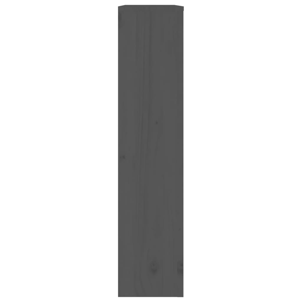 Heizkörperverkleidung Grau 79,5x19x84 cm Massivholz Kiefer