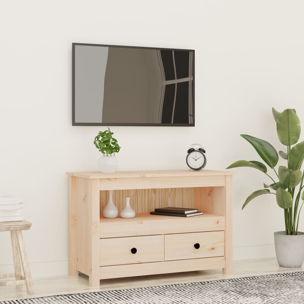 TV cabinet 79x35x52 cm solid pine wood
