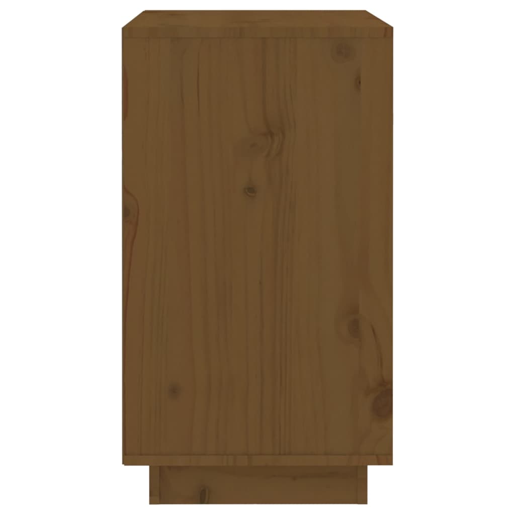 Wine rack honey brown 55.5x34x61 cm solid pine wood
