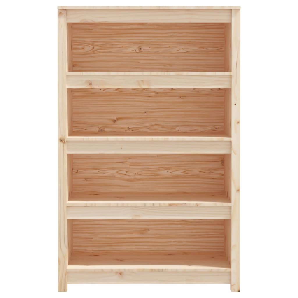 Bookcase 80x35x126 cm solid pine wood