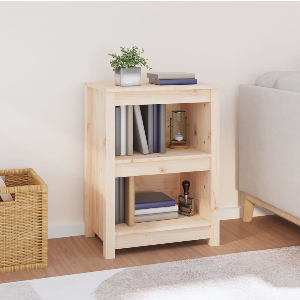 Bookcase 50x35x68 cm solid pine wood