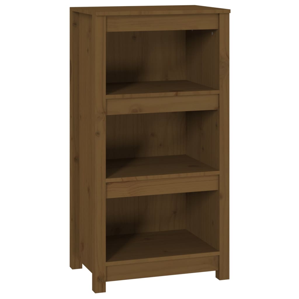 Bookcase honey brown 50x35x97 cm solid pine wood