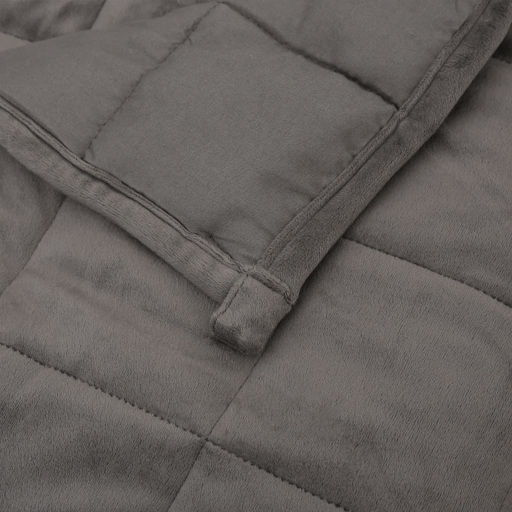 Weighted blanket gray 200x200 cm 13 kg fabric