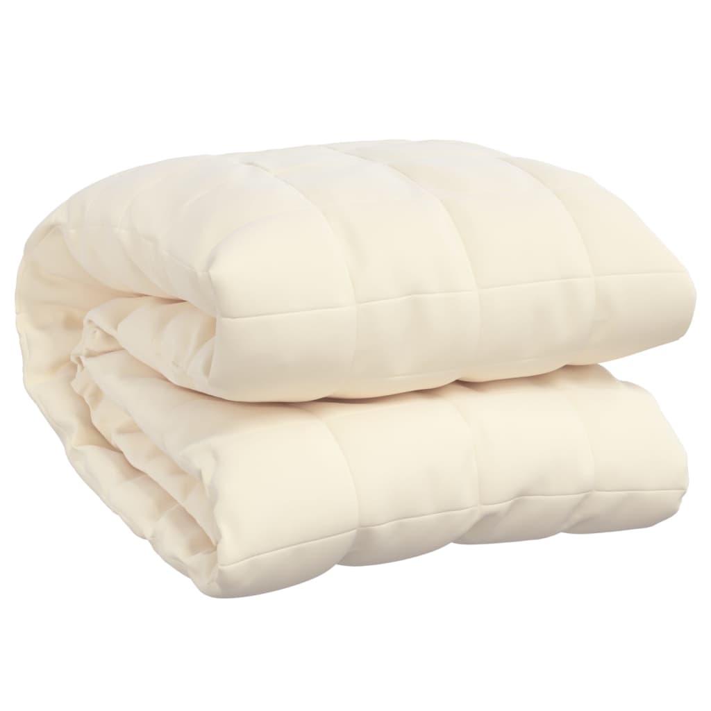 Weighted blanket light cream 120x180 cm 9 kg fabric