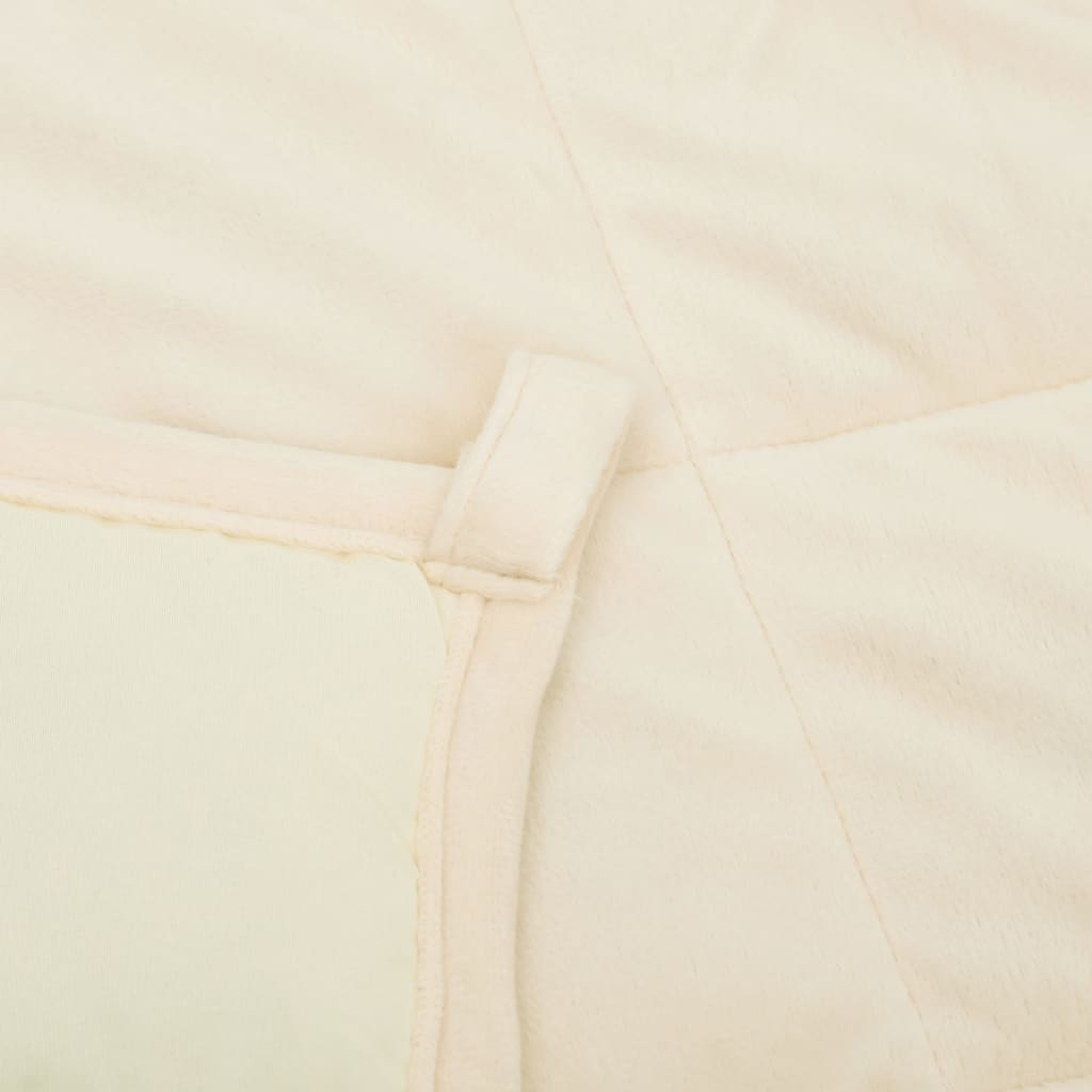 Weighted blanket light cream 120x180 cm 9 kg fabric