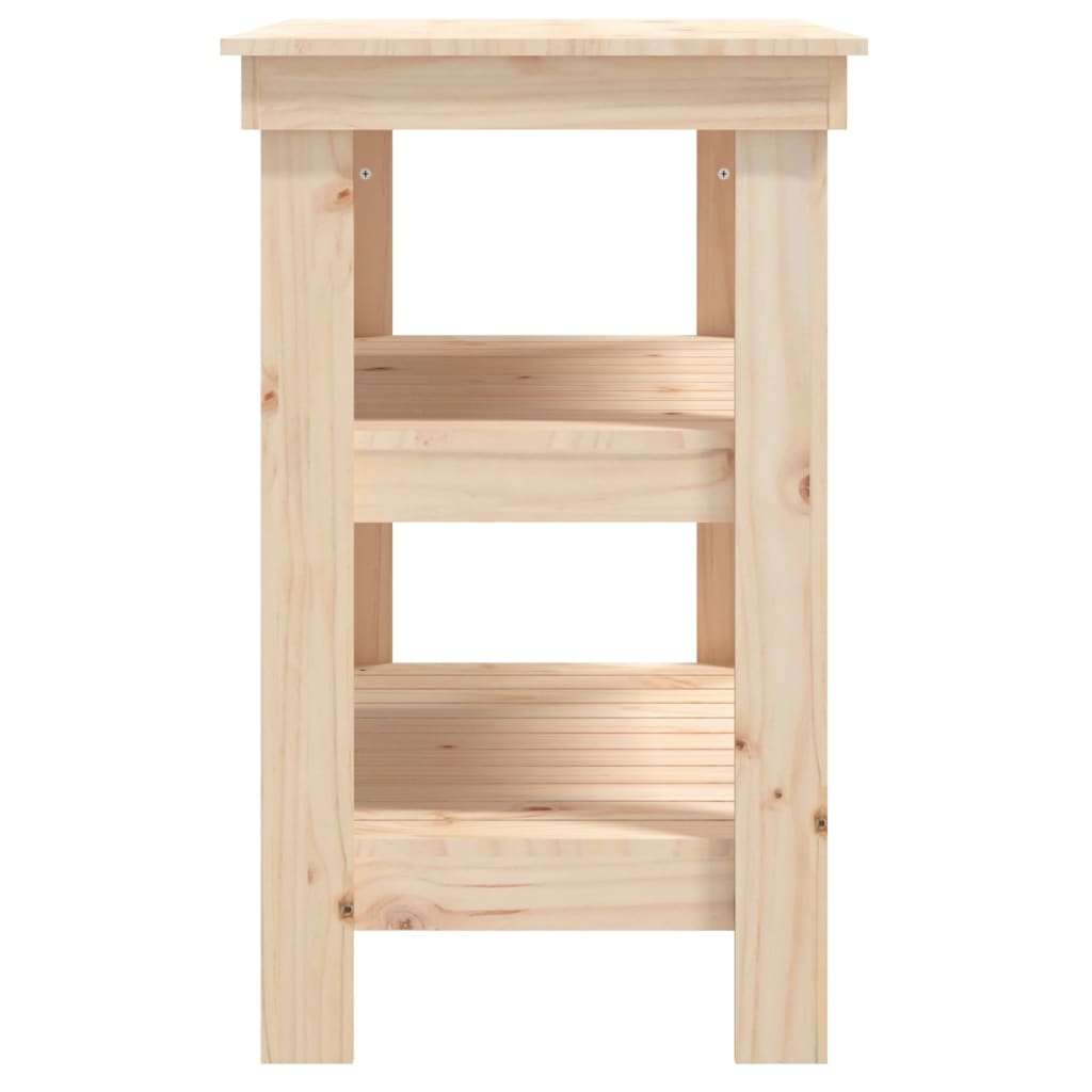 Workbench 78.5x50x80 cm solid pine wood
