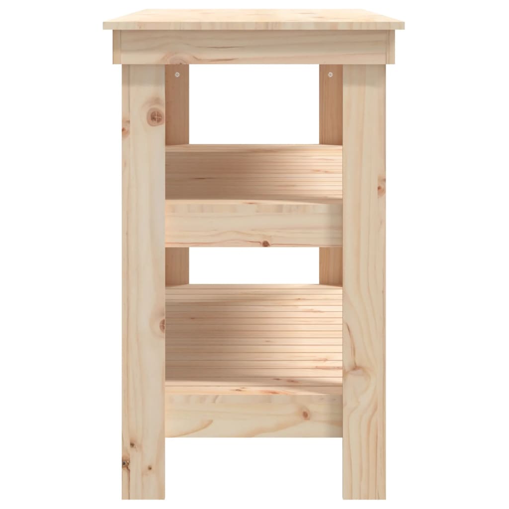 Workbench 110.5x50x80 cm solid pine wood