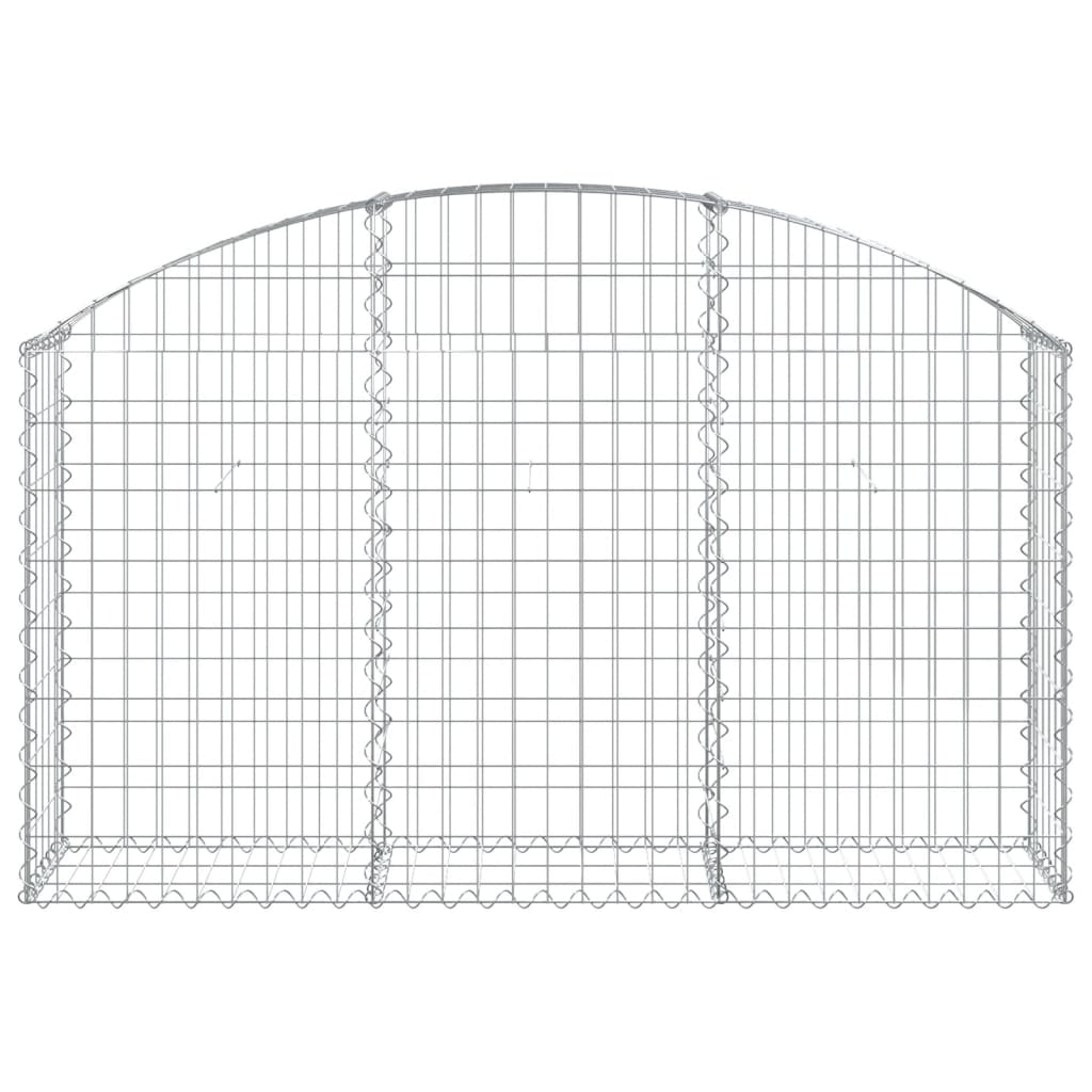 Gabion with high arch 150x30x80/100 cm Galvanized iron