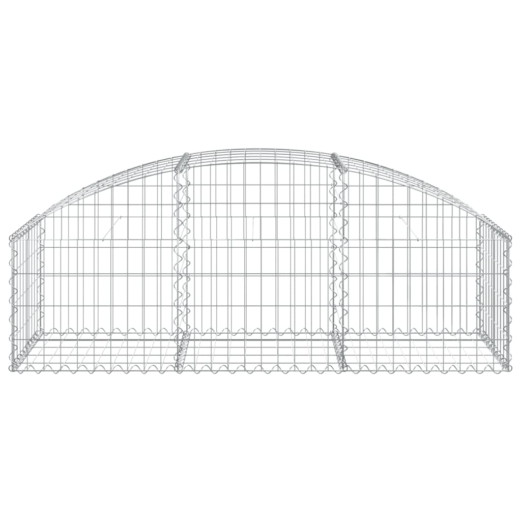 Gabion with high arch 150x50x40/60 cm Galvanized iron