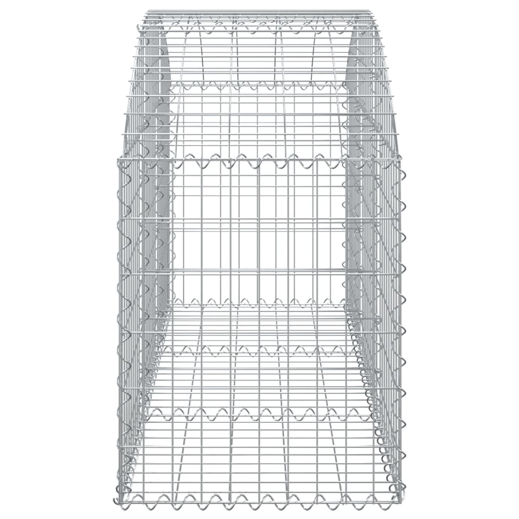 Gabion with high arch 150x50x60/80 cm Galvanized iron