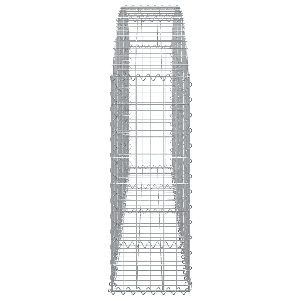 Gabion with high arch 200x30x80/100 cm Galvanized iron