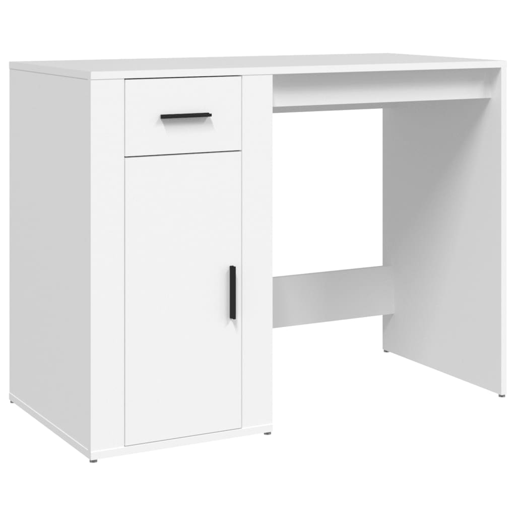 Desk white 100x49x75 cm made of wood