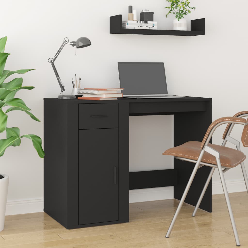 Schreibtisch Schwarz 100x49x75 cm Holzwerkstoff