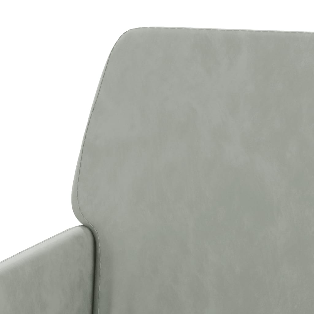 Bench light gray 108x79x79 cm velvet